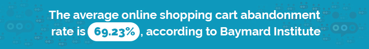 eCommerce Chatbot shopping cart statistics